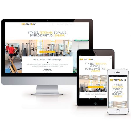 Fit factory – web stranica