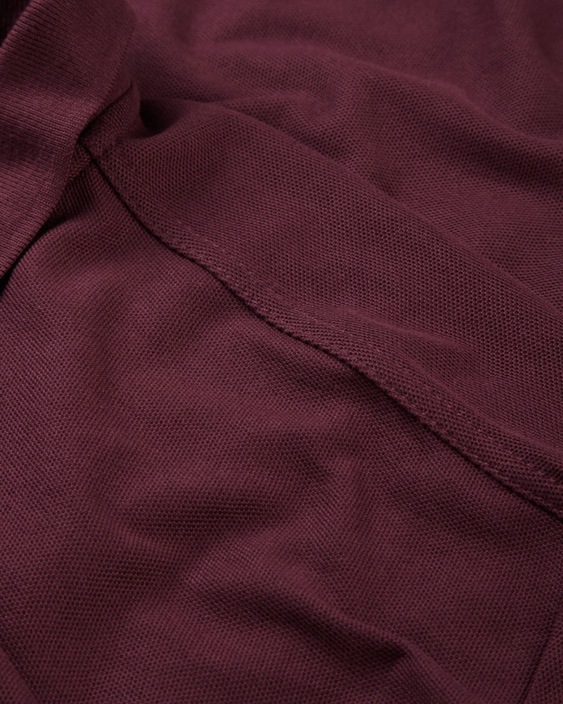 R-539M_Mens_Classic_Polycotton_Polo_Burgundy_Detail_Reinforced_Shoulder_Seams