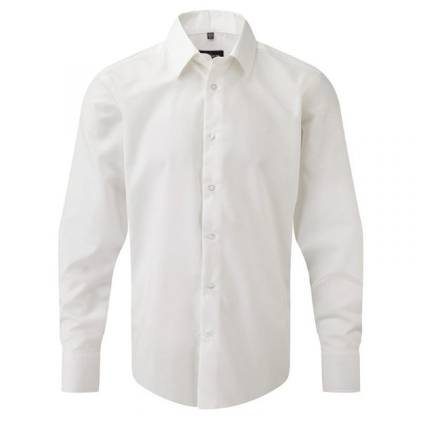 Men’s Long Sleeve Easy Care Tailored Oxford Shirt