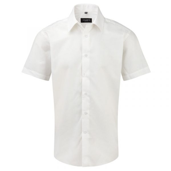 Men’s Short Sleeve Easy Care Tailored Oxford Shirt