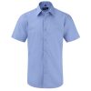 Men’s Short Sleeve Polycotton Easy Care Tailored Poplin Shirt