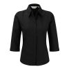 Ladies’ 3/4 Sleeve Polycotton Easy Care Fitted Poplin Shirt
