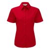 Ladies’ Short Sleeve Pure Cotton Easy Care Poplin Shirt