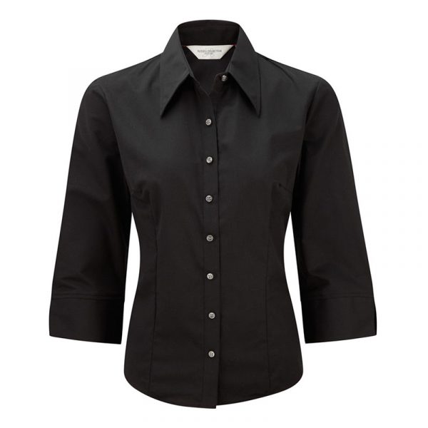 Ladies’ 3/4 Sleeve Tencel® Fitted Shirt
