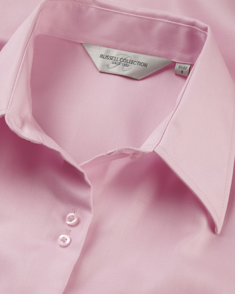 R-956F_Ladies_Long_Sleeve_Ultimate_Non_Iron_Shirt_Classic_Pink_Detail_Long_Collar_Twin_Button_Fastening