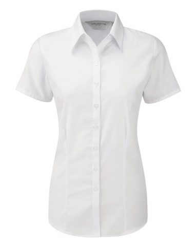 Ladies’ Short Sleeve Herringbone Shirt
